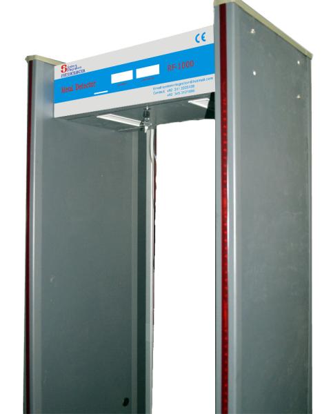 Quality Weatherproof , Shockproof , Fireproof walk through gate 6 zone with Remote Control for sale