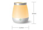 Rechargeable Modern Bedside Lamps , Dimmable 2 In 1 Vase Table Lamp With Touch