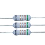 1/4w 1 ohm safety resistor led color code fusing fixed resistors