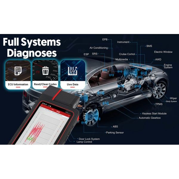 LAUNCH CNC-602A Fuel Injector Ultrasonic Cleaner & Tester 110V