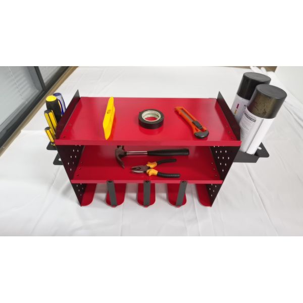 Custom Power Tool Organizer Heavy Duty Metal Drill Bit Holder Shelf Rack Wall Mount
