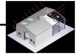Q235B Warehouse Steel Structure With Yellow Crane Beam Recyclable