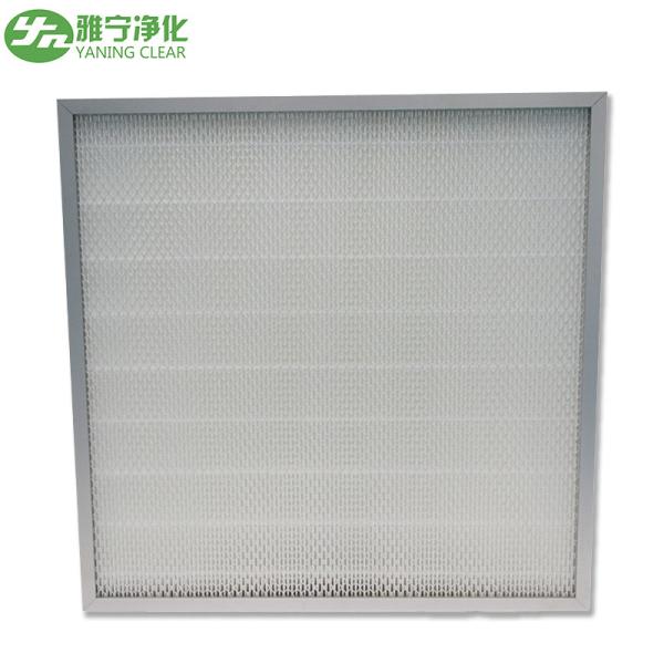 Quality Mini Pleat HEPA Air Filter Replace H13 HEPA Filter With Galvanized Frame for sale