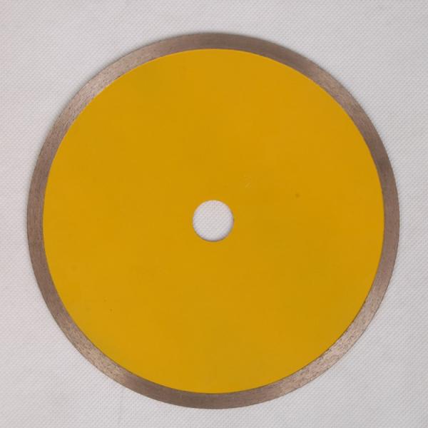 Quality YellowContinuous Rim Saw Blade , Circular Saw Blade For Cutting Ceramic Tile Porelain Wet 10  12 Inches for sale