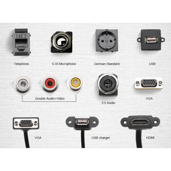 Oxidize Recessed Furniture Power Strip Flip Up Outlet Meeting Table Socket