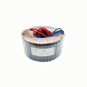 China Customized 120W Pure Copper Low Frequency Power Supply Single Phase Toroidal Isolation Transformer For Audio Amplifier on sale