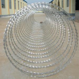 China Practical Razor Wire Fence Easy Installation With Sharp Blades Rust Resistant wholesale
