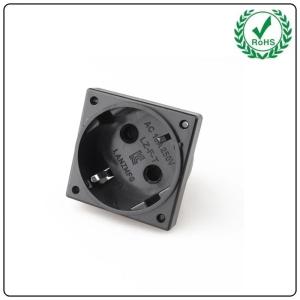 China Korean Standard EU Power Socket Jack Power Connector Inlet AC 250V AC Plug With Socket Standard Grounding 10A on sale