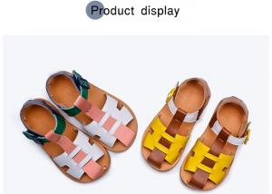 China Toddler Girls Cowhide Lining Summer Sandals Shoes on sale