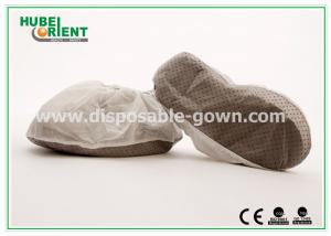 China Professional Durable Functional Non-Woven Shoe Cover With PVC Dots for disposable use wholesale