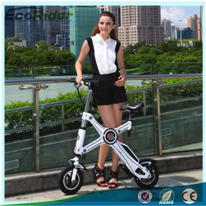 China Light Weight Foldable Electric Bicycle with Seat , Electric Bike Kit Lithium Battery on sale
