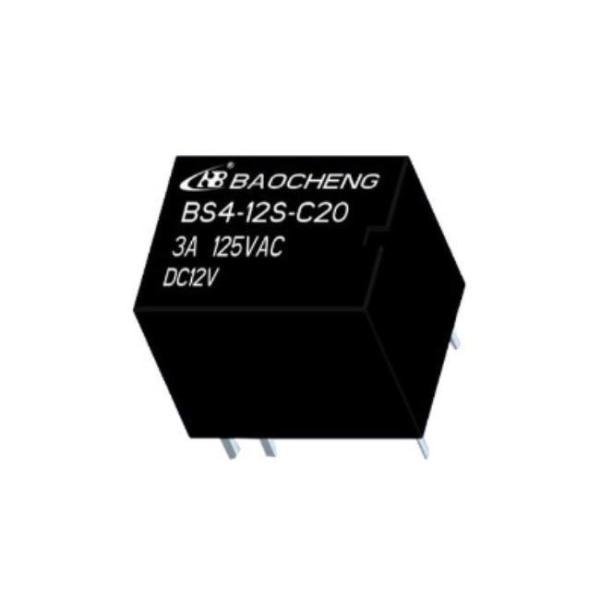 BS4-12S-C20 1 Form C 3A 6 Pin 12V Signal Relay 0.2W PCB Mount For Computer Main