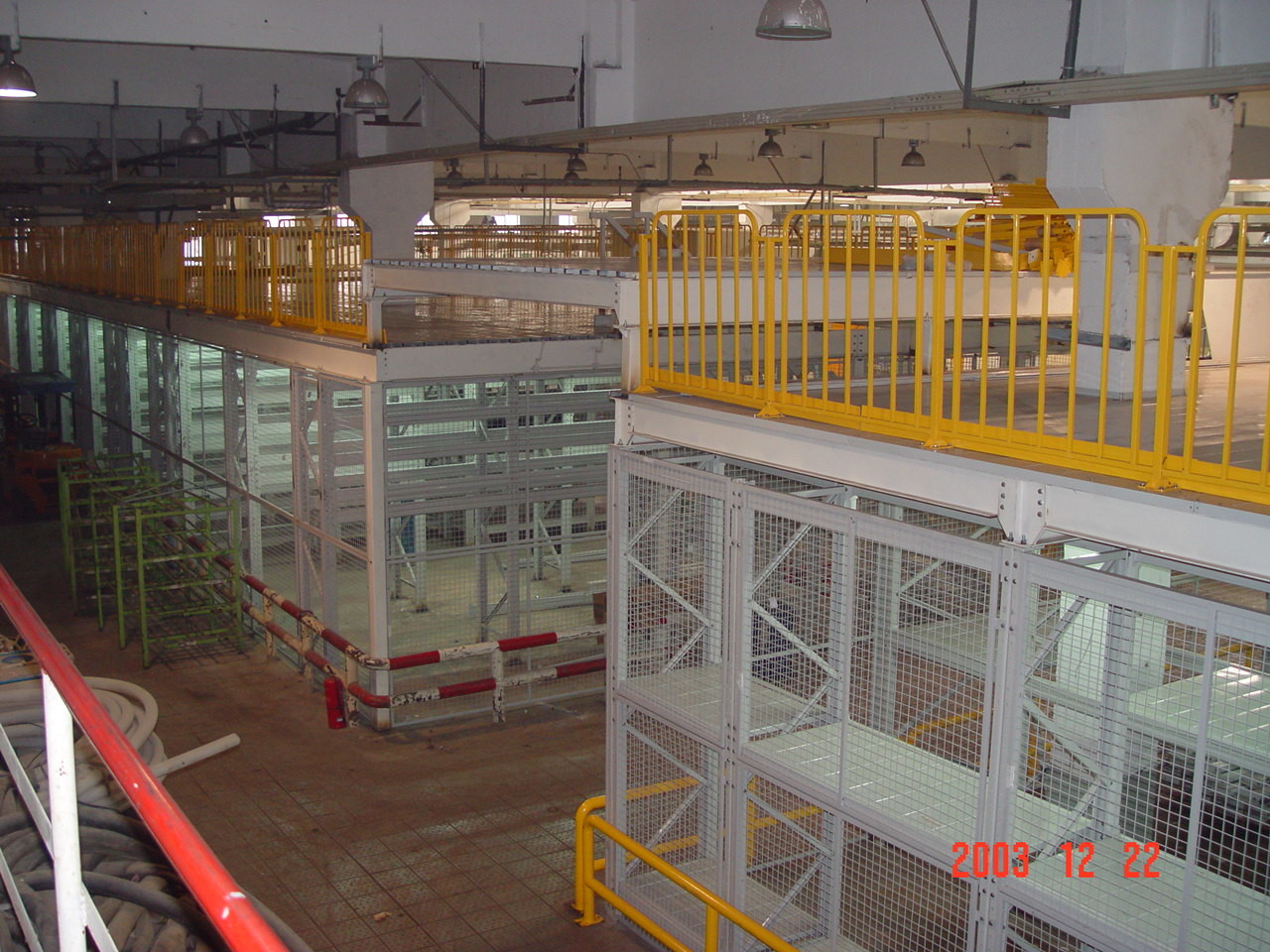 China Multi Tier Racking System Multilayer Shelf Racks With Staircase / Railing wholesale