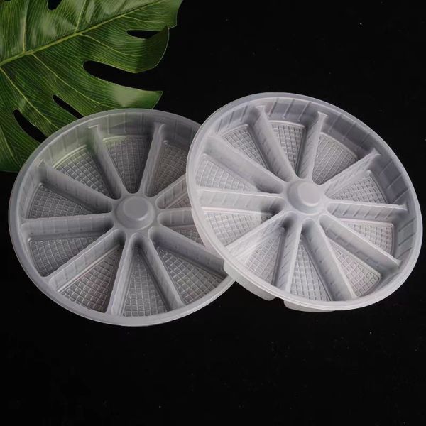 Customized Gold PP Plastic Blister Insert Trays Luxury Plastic Tray Insert For Chocolate Cake Dessert Cookie