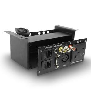 Black Under Table Power Strip Hoisting Multimedia Socket Conference Microphone