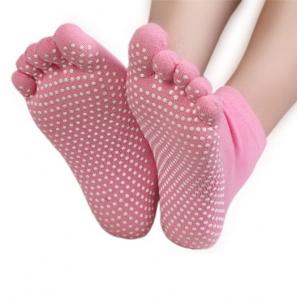 China Non Slip Full Toe Women & Men Pilates Strong Grip Five Finger Socks wholesale