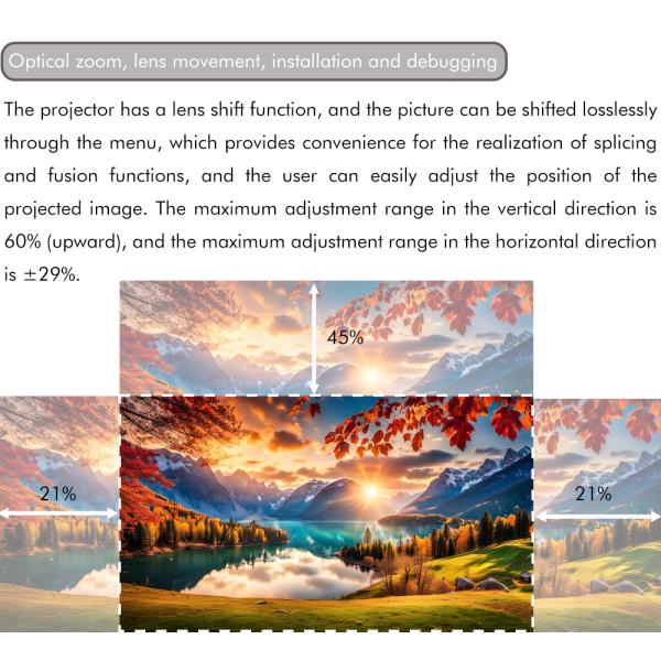 High Brightness 3LCD Laser Projector 8200 Lumens Laser Projector