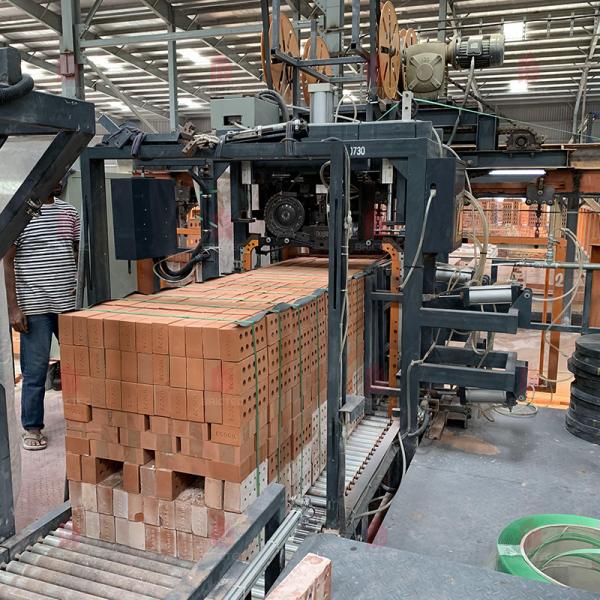 Brick High Speed Automatic Packaging Equipment Semi Automatic Basket Strapping Machine