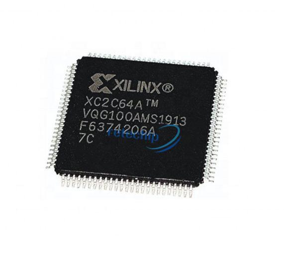 Quality XC2C64A-7VQG100C Programmable IC Chips Complex Programmable Logic Devices for sale