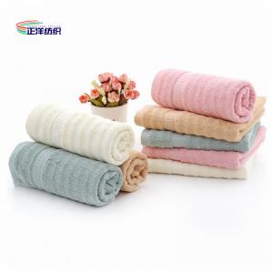 China Kitchen Reusable Cloth Four Color 35x75cm 400GSM 21S Cotton Bath Towel Face Towel wholesale