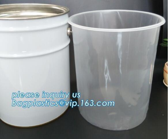 Plastic rigid round bottom drum liner, antistatic rigid pail liners, Rigid Pail liners/5 gallon bucket liner, Barrel Lin