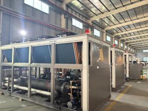 WEINTEK Touch Screen ANGES 80hp Air Cooled Screw Chiller With Temperature Controller and Advanced Evaporator