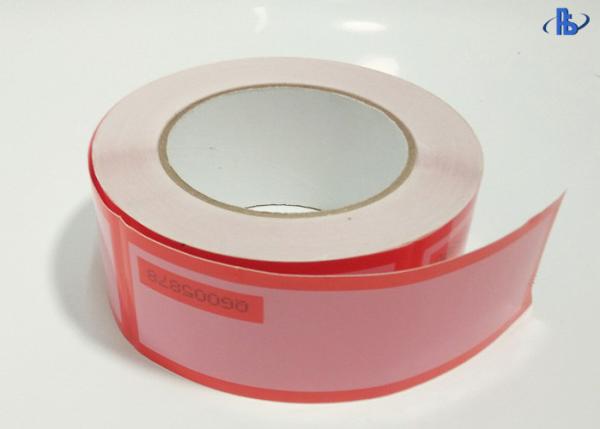 Quality Custom Single Sided VOID Security Labels Printable With OPENED Tamper Message for sale