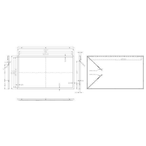 23.8 Inch High Brightness LCD Display 2000nits LVDS Optional HDMI Board kits