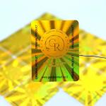 Custom 3D Seal Void Hologram Sticker Security Sheet Roll Serial Number Scratch