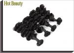 Spanish Curl 7A Grade Virgin Hair From One Donor Natural Black , Can Be Permed