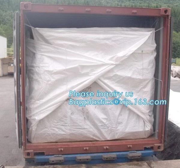 Quality 12Mill Open Top Dumpster Drawstring Container Liners,12Mil Reusable Open Top Drawstring Dumpster Container Liner, BAGEAS for sale