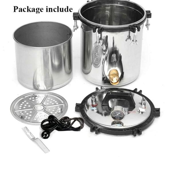 24L 134C Mushroom Autoclave Portable Sterilizer with Class B Horizontal Sterilization