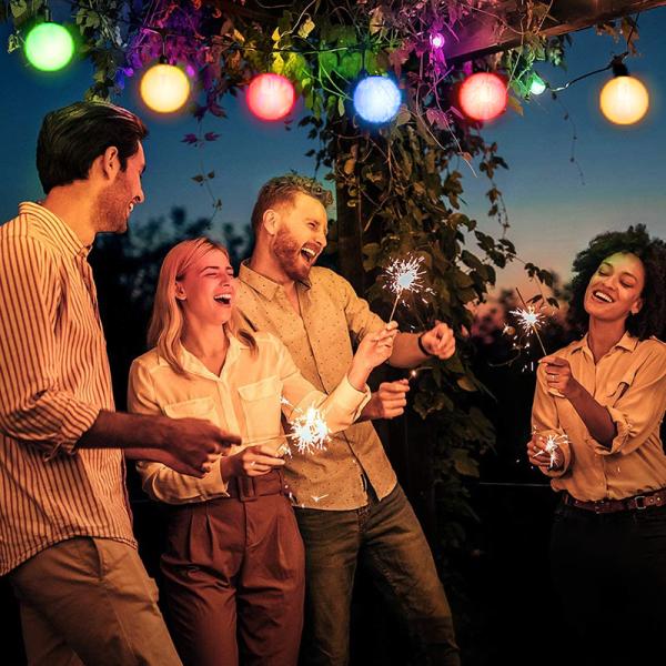 Quality IP54 1x1.8W 5050 LED String RGBW dmx Smart Color Changing Tree Decoration Lamp Christmas Lights for sale