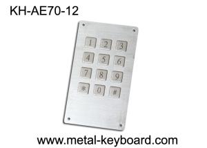 China Industrial Ruggedized Keyboard , Metal Kiosk Keyboard with 7 Pin Connector , 4 x 3 keypad on sale