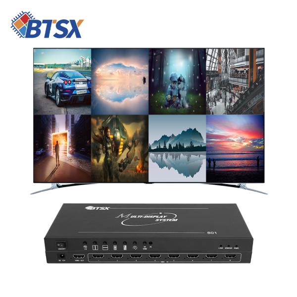 Quality 8 Input1 Output 8x1 HDMI Multi Viewer 3840x2160@30Hz With IR Remote Control for sale