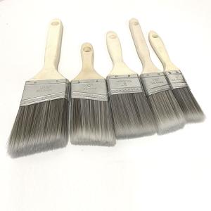 China Flat Shape Paint Brush Tool Oblique Brush 5-piece Set on sale