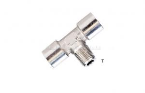 China 1/8 - 1/2 Branch Tee Pneumatic Pipe Fittings , 2.5Mpa Pipe Joint Connectors wholesale