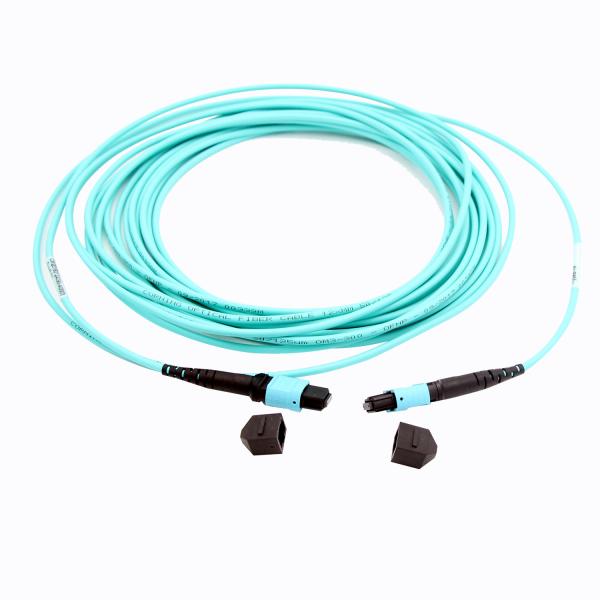 Multimode 3.0mm MPO MTP Patch Cord 10 gigabit fiber cable Customized Lengths