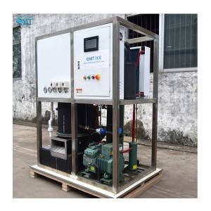 Industrial 1T Tube Ice Machine with 1000kg Ice Storage Capacity and Touch Screen Control System
