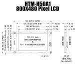 5 Inch Smart Serial Screen 800x480 UART TFT LCD Module Display Panel With TTL