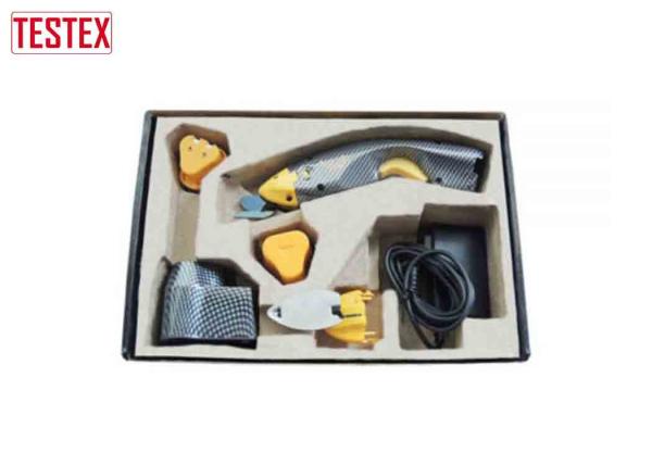 Quality Custom Color Fabric Sample Cutting Machine Electric Fabric Scissors With Battery Or A/C Powered for sale