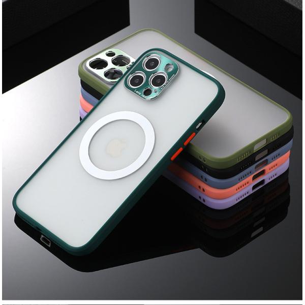 Iphone 12 Pro Max Magsafe Shockproof Matte Iphone Case Support Wireless Charging