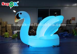 China Blue Inflatable Swan Model With Shoulder Strap To Carry For Stage Procession on sale