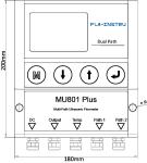 MU801 Plus Plug In Sensor Ultrasonic Flowmeter Multi Path