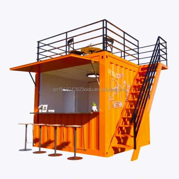 10 Foot Prefabricated Container Store for Fast Food Coffee Bars Customized Color Supermarket Option from Shanghai