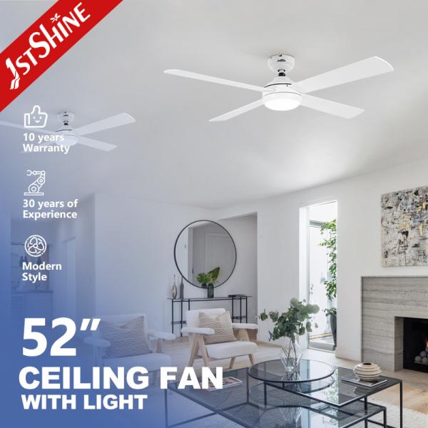 Quality Modern Design Home Office LED Ceiling Fan with MDF Blades and Remote Control Light ODM for sale