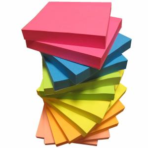 China 3 X 3 cm Matt Lamination Colorful Sticky Notes , 12 Pads 1200 Sheets Memo Pad Paper wholesale