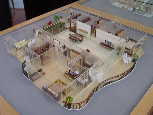 Quality Interior House Plan 3D Model , Commercial Architectural Home Design 3d Models for sale