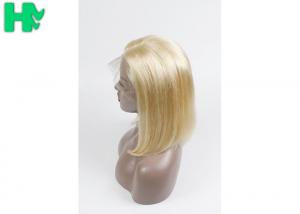 China #613 Virgin Natural Human Hair Wigs , 13*4 Front Lace Short Bob Wigs wholesale