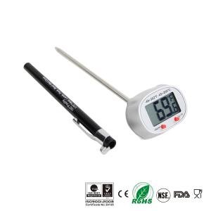 Swiveled LCD Head Quick Read Thermometer , Waterproof Meat Thermometer Light